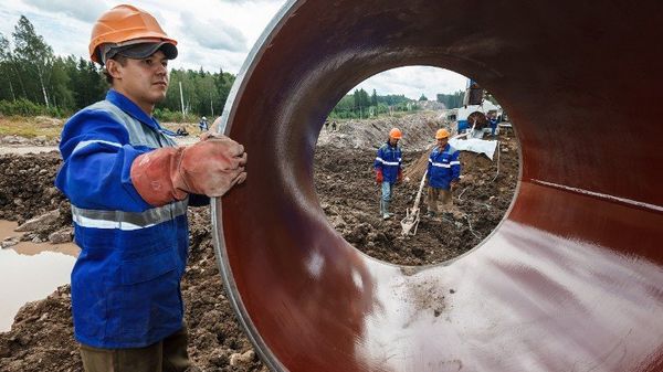 Строительство газопровода