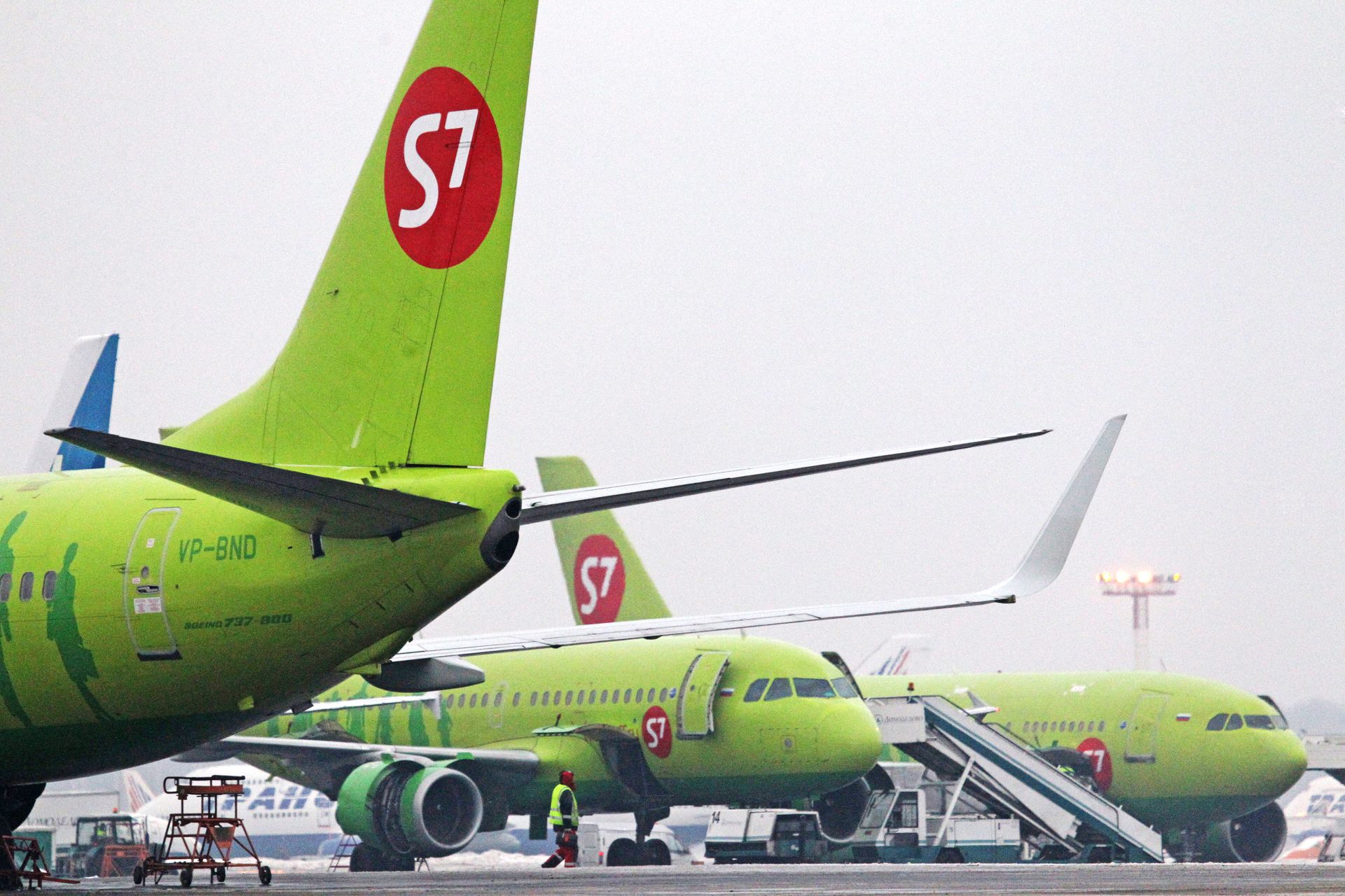 Самолеты Boeing 737-800 авиакомпании S7 Airlines - ПРАЙМ, 1920, 03.12.2020