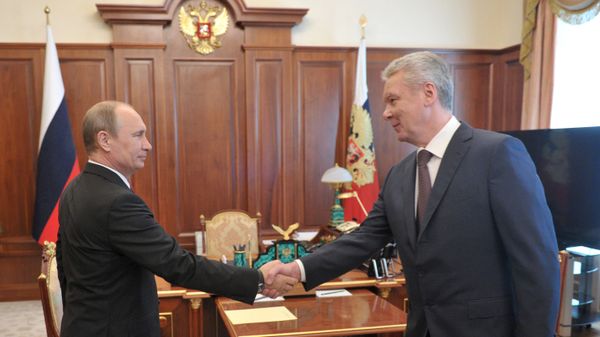 Владимир Путин и Сергей Собянин Владимир Путин и Сергей Собянин