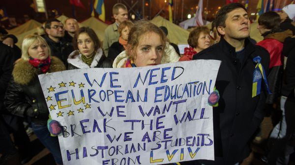 Митинг сторонников евроинтеграции Украины в Киеве