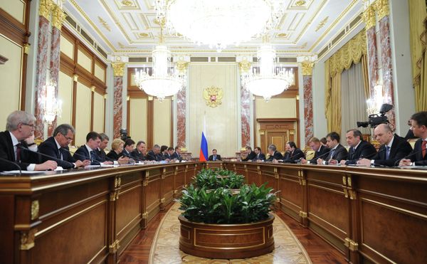 Заседание правительства РФ