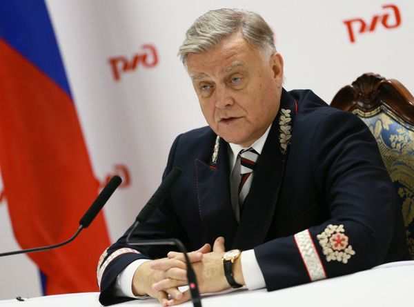 Пресс-конференция президента ОАО РЖД Владимира Якунина