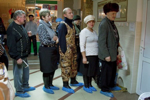 Работа одной из поликлиник города Омска