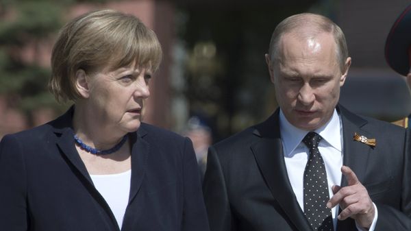Путин и Меркель