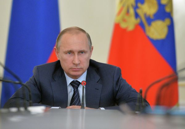 *Президент России Владимир Путин