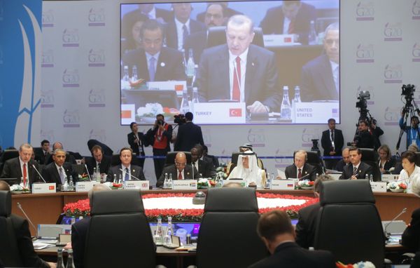 Президент РФ В.Путин принимает участие в саммите G20 в Турции