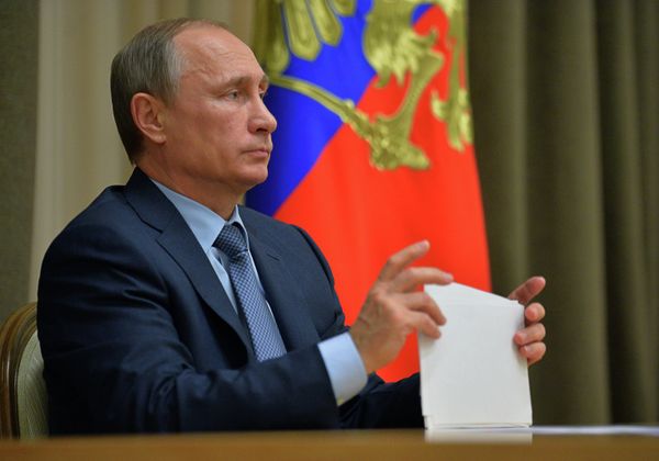 *Президент России Владимир Путин