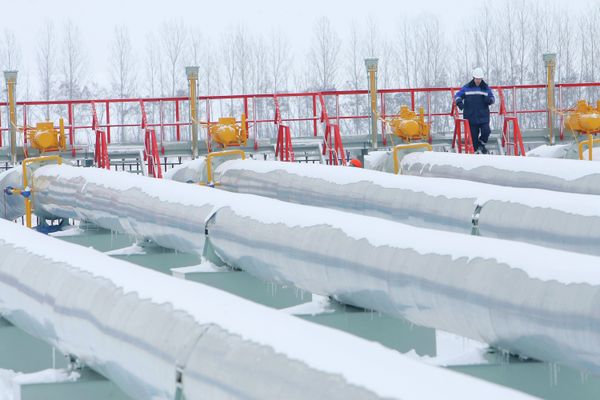 %Транзит газа через ГИС Суджа в Курской области, откуда он идет в украинскую ГТС