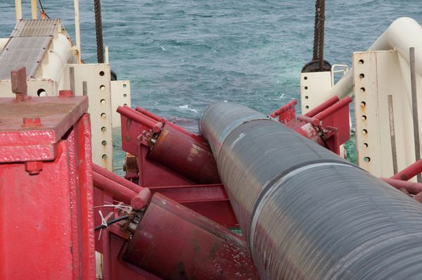 Работы компании Газпром по строительству газопровода