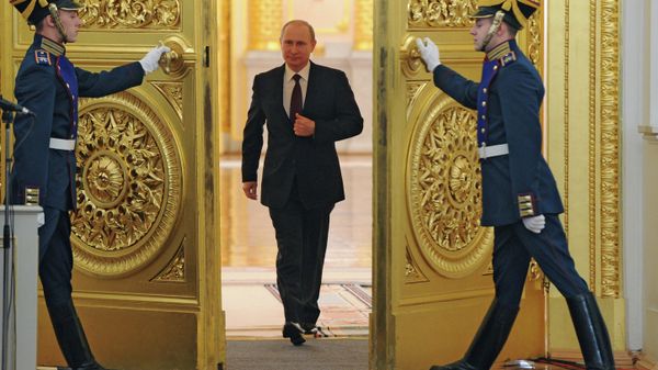 #Президент РФ Владимир Путин перед посланием к Федеральному собранию