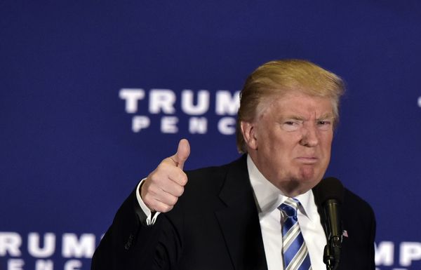 #Кандидат в президенты США Дональд Трамп во время речи Геттисберге. 22 октября 2016 года