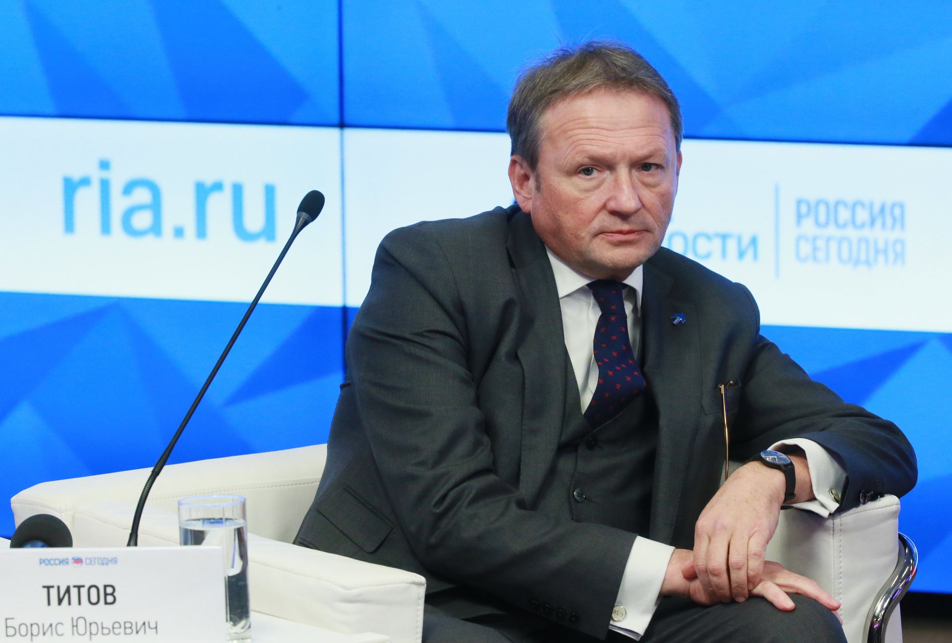 !Уполномоченный по защите прав предпринимателей Борис Титов во время пресс-конференции - ПРАЙМ, 1920, 25.10.2021