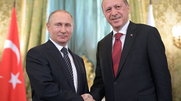 Владимир Путин и  Реджеп Тайип Эрдоган
