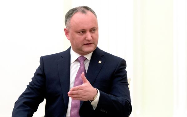 Президент Республики Молдова Игорь Додон во время встречи с президентом РФ Владимиром Путиным. 17 марта 2017