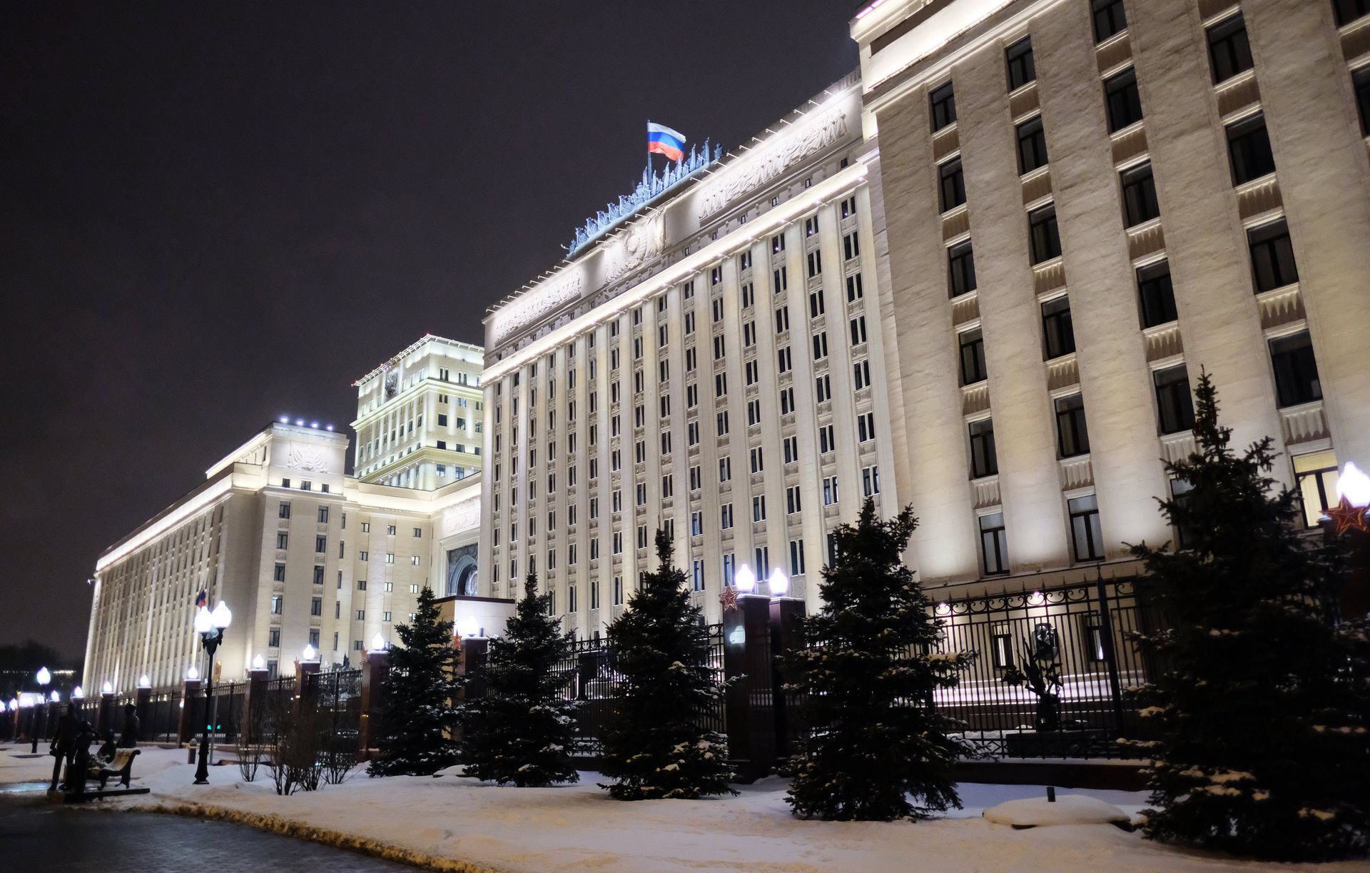  Здание министерства обороны РФ на Фрунзенской набережной в Москве - ПРАЙМ, 1920, 15.10.2022