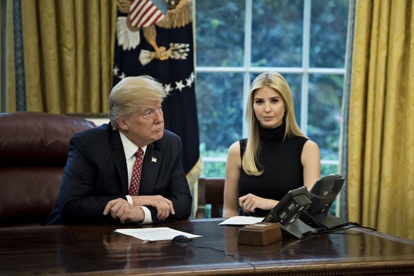 #Президент США Дональд Трамп с дочерью Иванкой