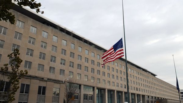 %Здание Госдепартамента США в Вашингтоне