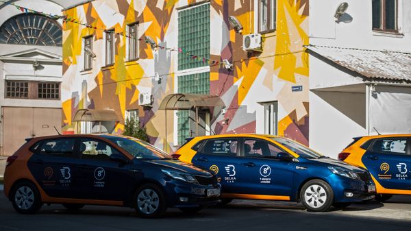 Автомобиль сервиса московского каршеринга Belkacar