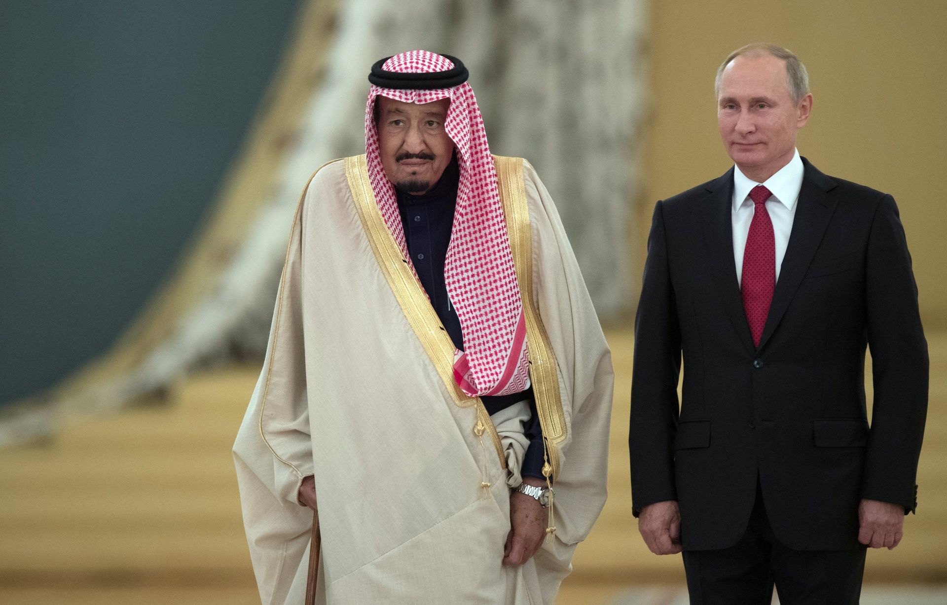 #Президент РФ Владимир Путин и король Саудовской Аравии Сальман Бен Абдель Азиз Аль Сауд во время встречи #Президент РФ Владимир Путин и король Саудовской Аравии Сальман Бен Абдель Азиз Аль Сауд во время встречи - ПРАЙМ, 1920, 08.06.2023