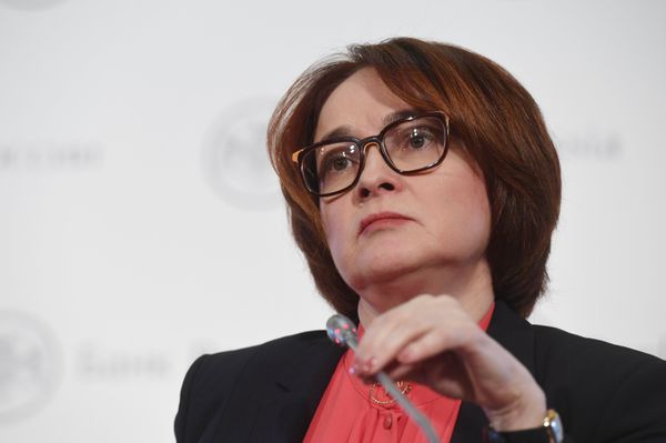 #Председатель Центрального банка РФ Эльвира Набиуллина на пресс-конференции по итогам заседания совета директоров Банка России. 15 декабря 2017