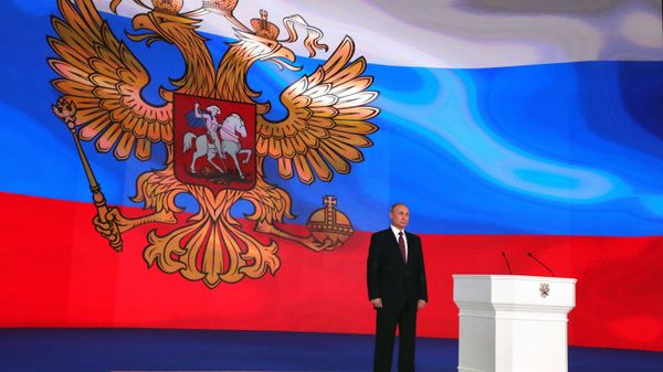 # Президент РФ Владимир Путин после выступления с ежегодным посланием Федеральному Собранию в ЦВЗ Манеж. 1 марта 2018 # Президент РФ Владимир Путин после выступления с ежегодным посланием Федеральному Собранию в ЦВЗ Манеж. 1 марта 2018