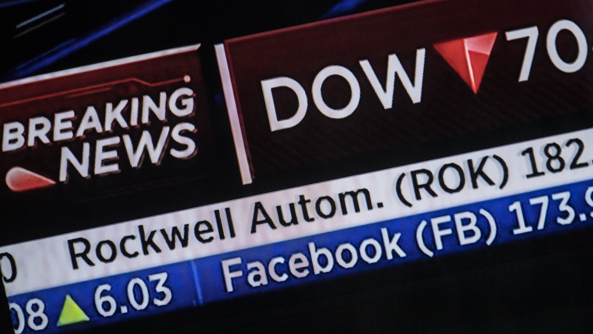 %Котировки акций компании Facebook, показанные на информационной панели биржи NASDAQ - ПРАЙМ, 1920, 23.08.2022