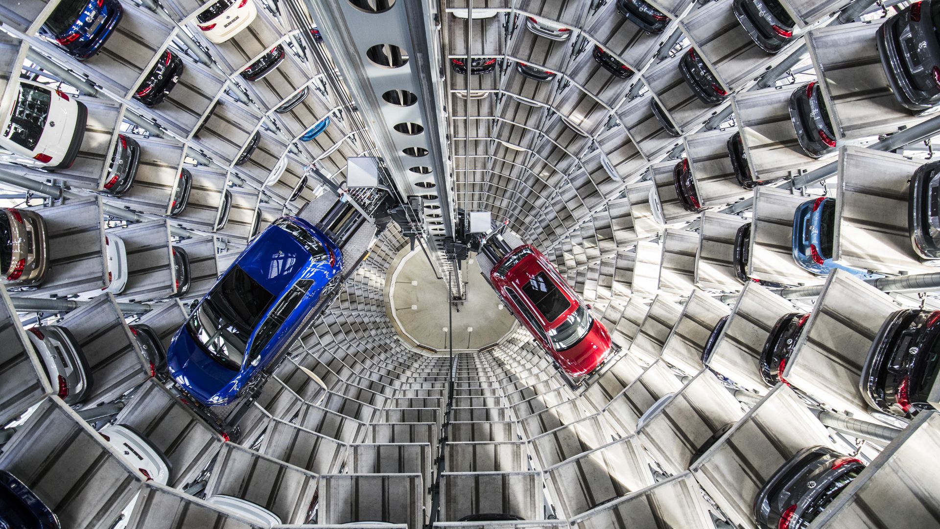%Автомобили Volkswagen на складе в Вольфсбурге - ПРАЙМ, 1920, 08.02.2023