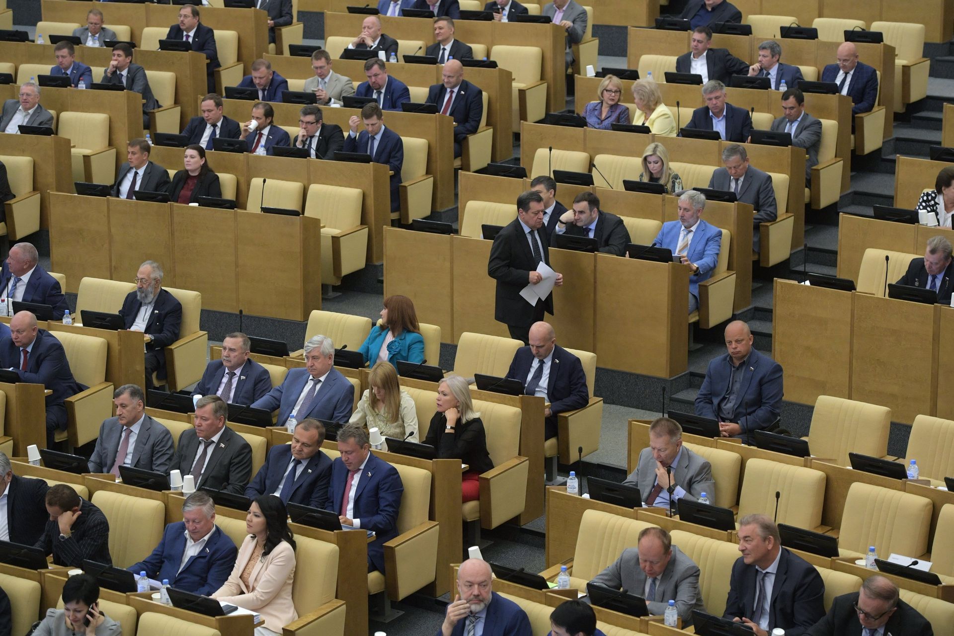 Депутаты на пленарном заседании Государственной Думы РФ. 3 июля 2018 - ПРАЙМ, 1920, 11.03.2021
