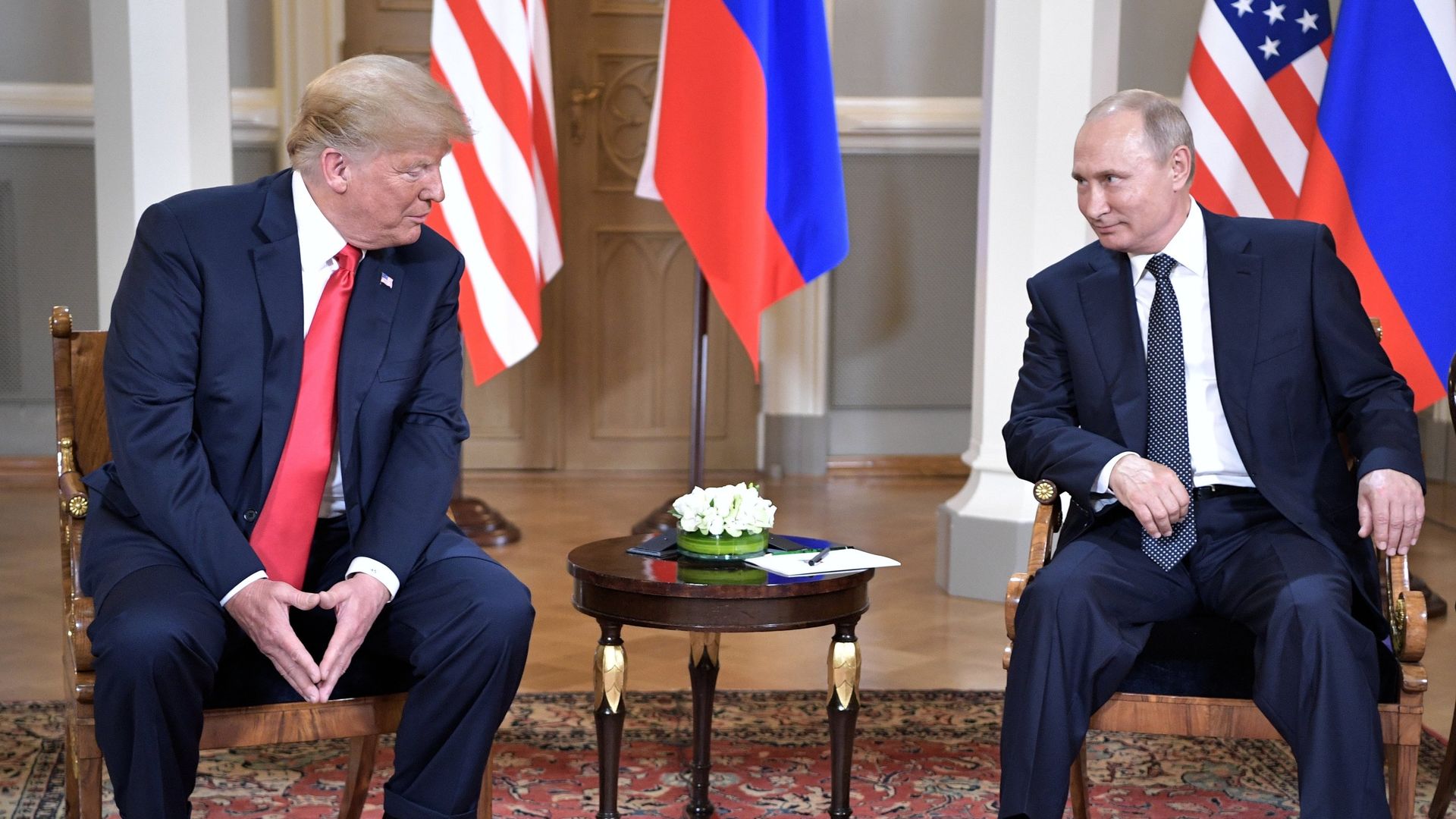 %Встреча президента РФ Владимира Путина и президента США Дональда Трампа в Хельсинки. 16 июля 2018 - ПРАЙМ, 1920, 23.03.2025