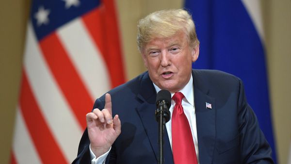 %Президент США Дональд Трамп в Хельсинки. 16 июля 2018
