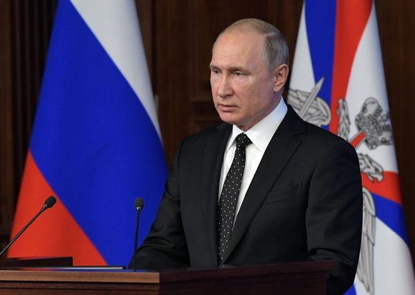 Президент РФ В. Путин принял участие в расширенном заседании коллегии министерства обороны РФ