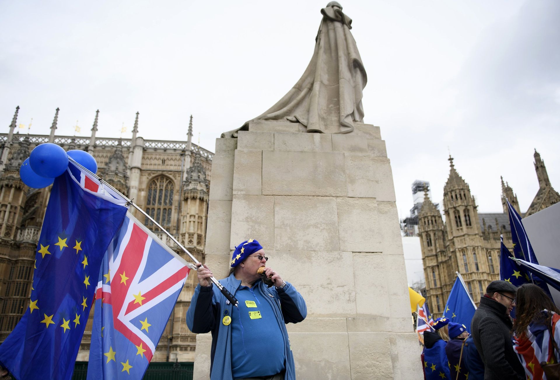 Акция противников и сторонников Brexit в Лондоне - ПРАЙМ, 1920, 08.12.2020