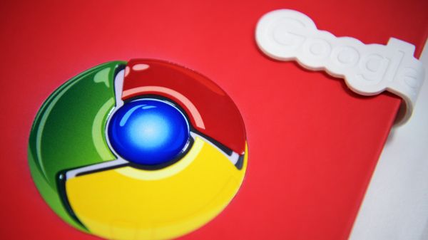 %Блокнот с логотипом Google Chrome