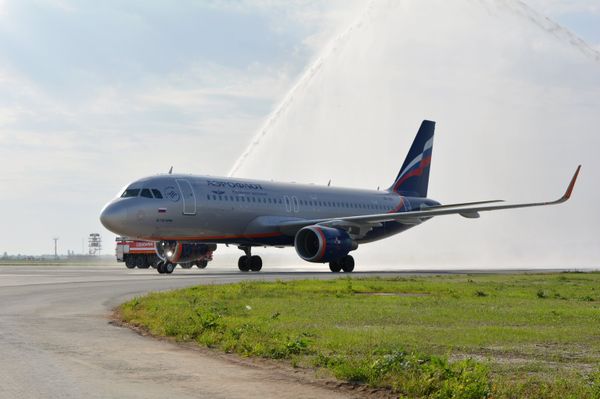 %Открытие аэропорта Гагарин в Саратове