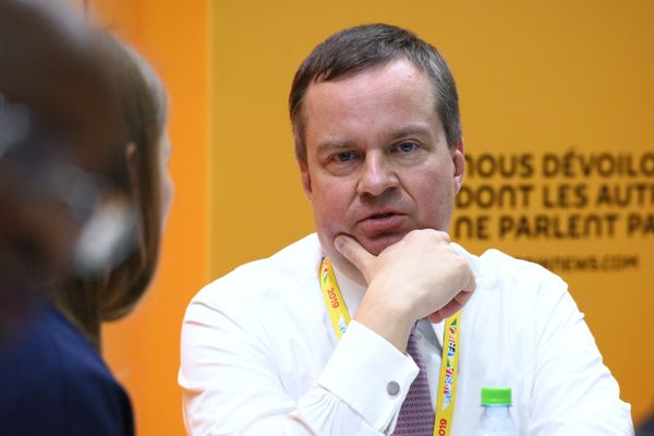 %Заместитель министра финансов РФ Алексей Моисеев на экономическом форуме Россия – Африка в Сочи