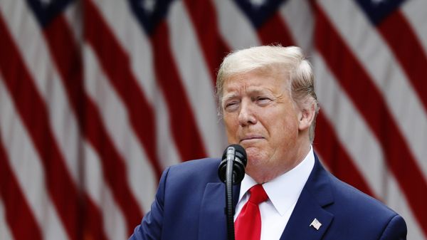 %Брифинг президента США Д. Трампа