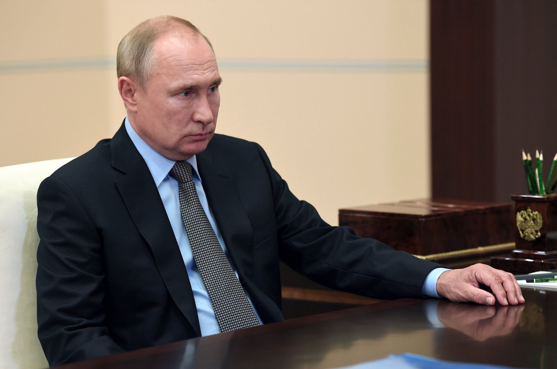 Президент РФ В. Путин провел встречу с директором ФССП Д. Аристовым - ПРАЙМ, 1920, 01.10.2020