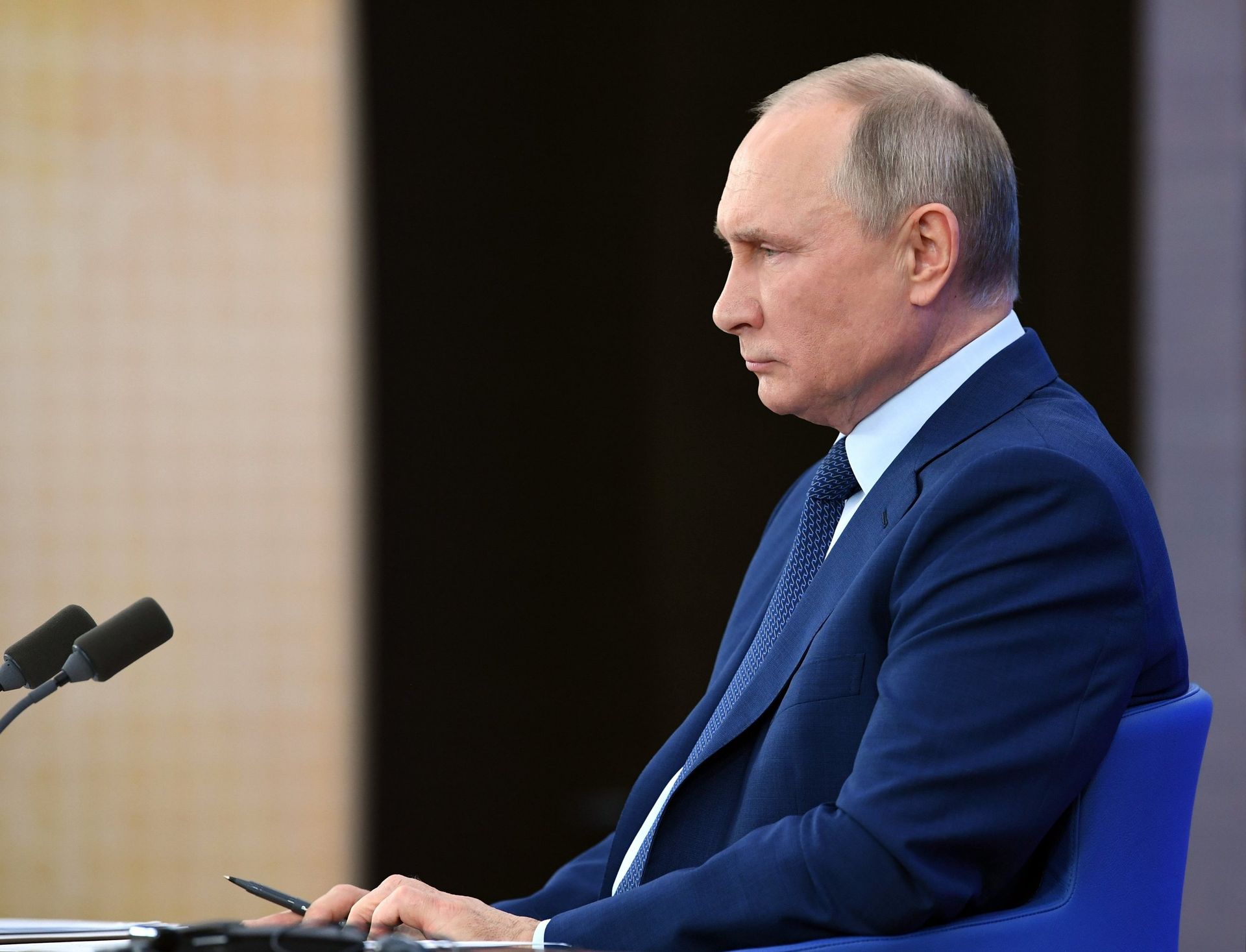 Президент РФ Владимир Путин на большой ежегодной пресс-конференции в режиме видеоконференции - ПРАЙМ, 1920, 17.12.2020