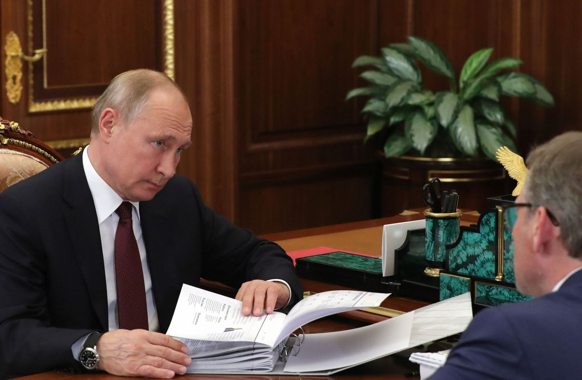 Президент РФ В. Путин встретился бизнес-омбудсменом Б. Титовым - ПРАЙМ, 1920, 28.06.2021