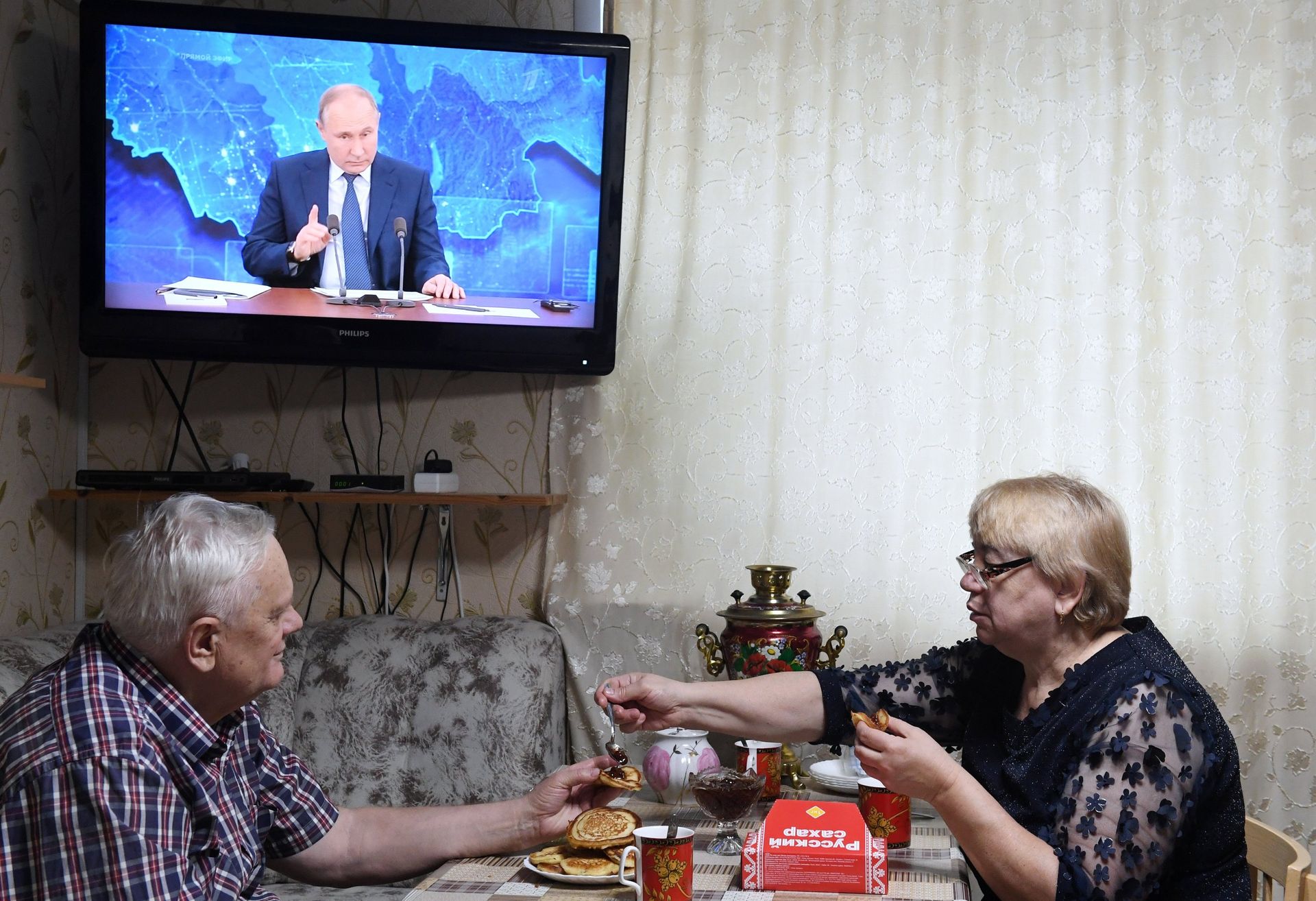 Трансляция большой пресс-конференции президента РФ В. Путина - ПРАЙМ, 1920, 12.01.2021
