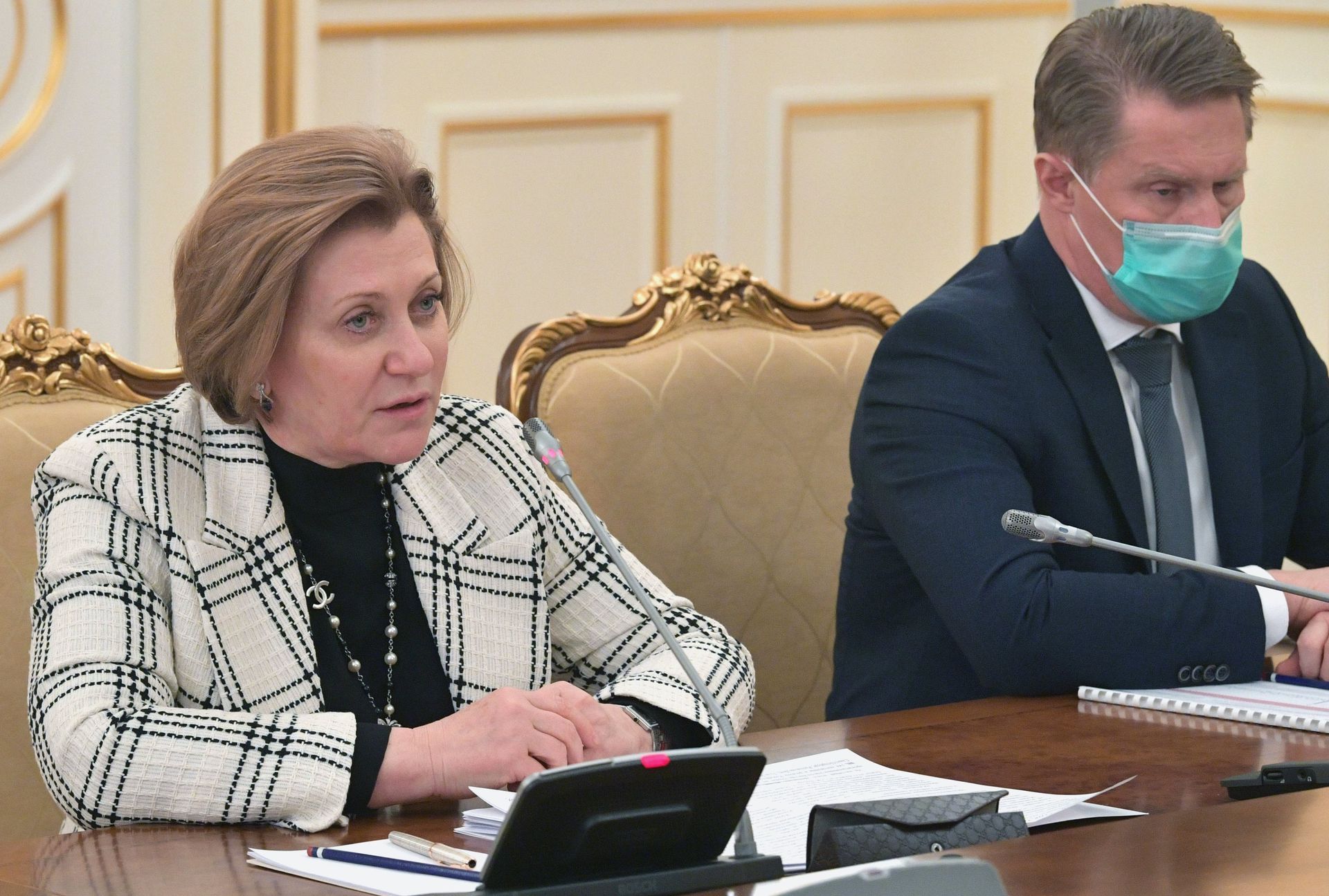 Премьер-министр РФ М. Мишустин провел встречу с производителями вакцин от коронавирусной инфекции - ПРАЙМ, 1920, 15.01.2021