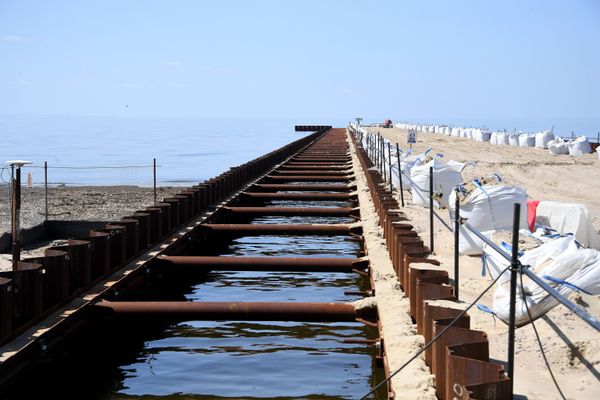 Строительство газопровода Северный поток-2 в Ленинградской области