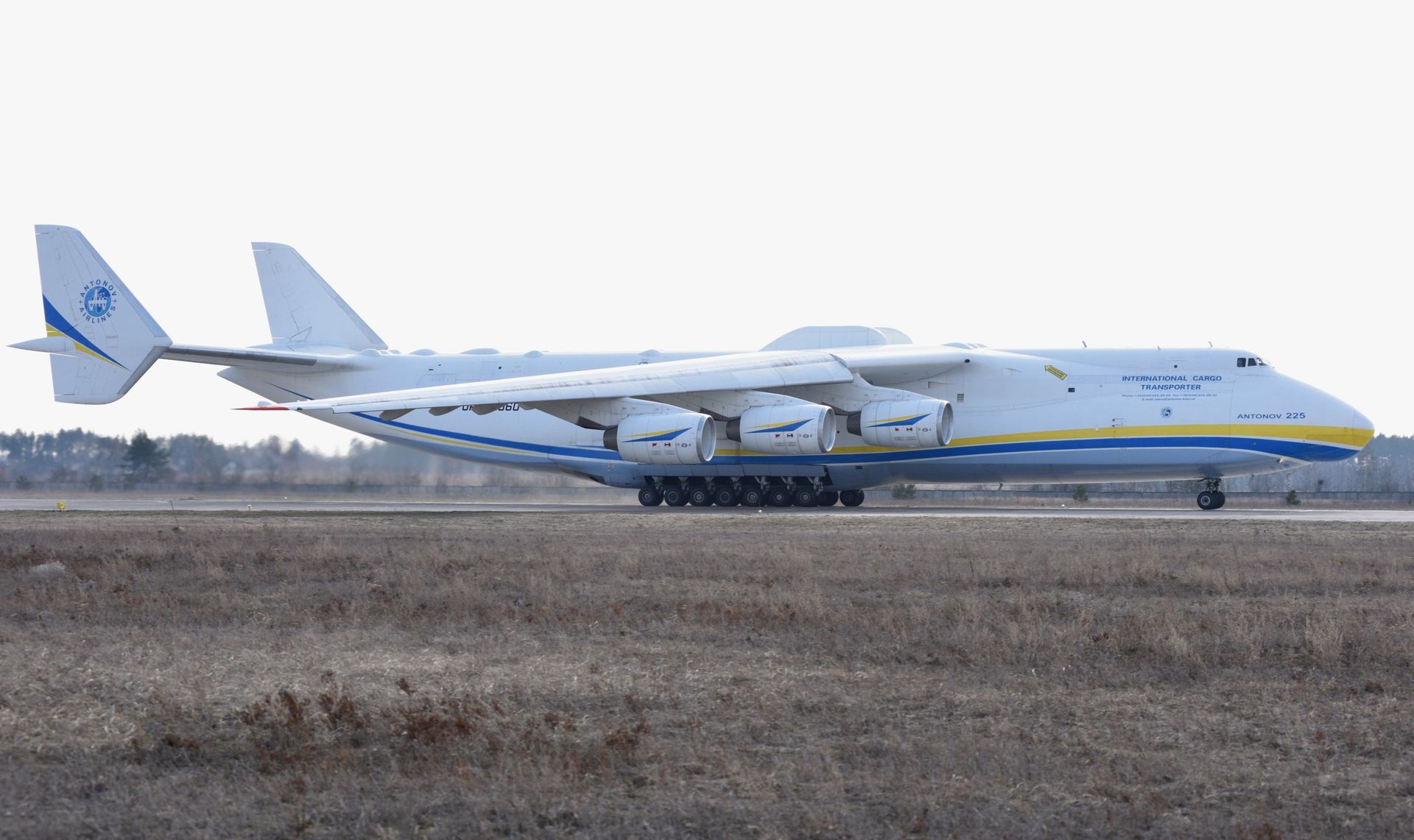 Грузовой самолет Ан-225-Мрия на летном поле аэродрома в поселке Гостомель под Киевом. - ПРАЙМ, 1920, 03.02.2021