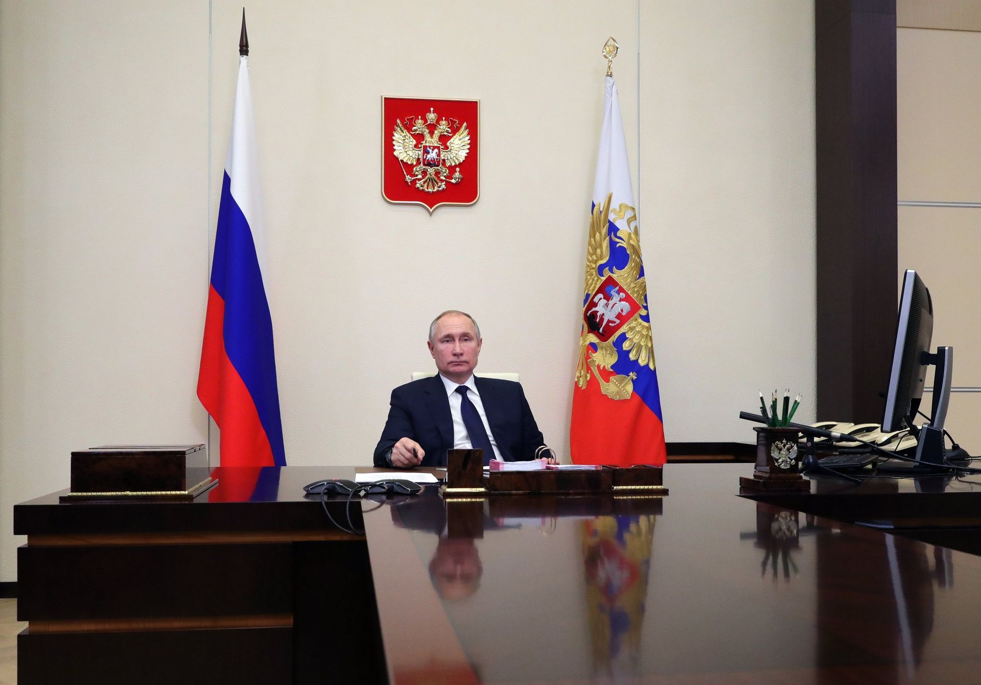 Президент РФ В. Путин провел встречу с руководителями фракций Госдумы РФ - ПРАЙМ, 1920, 04.03.2021