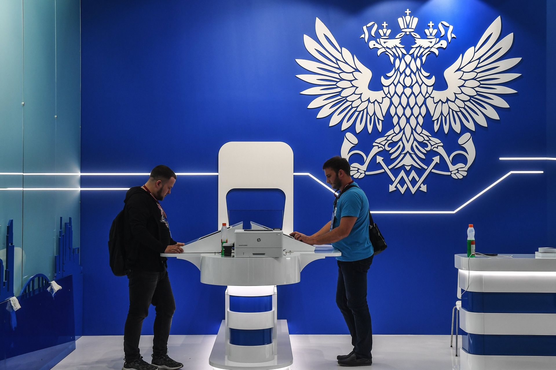 Павильон Почта Банка в конгрессно-выставочном центре Экспофорум - ПРАЙМ, 1920, 30.08.2021