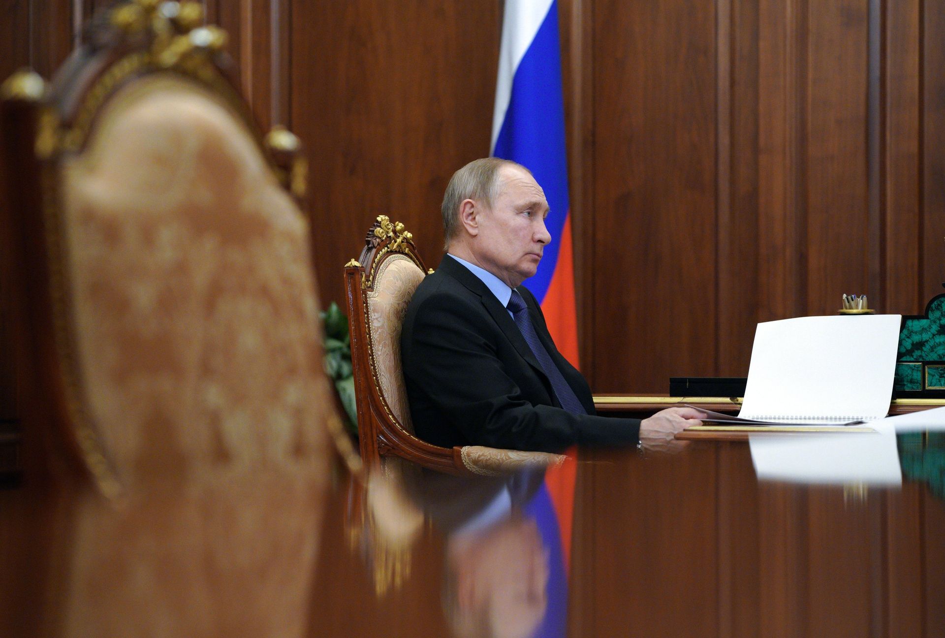 В. Путин встретился с министром сельского хозяйства РФ Д. Патрушевым - ПРАЙМ, 1920, 05.04.2021