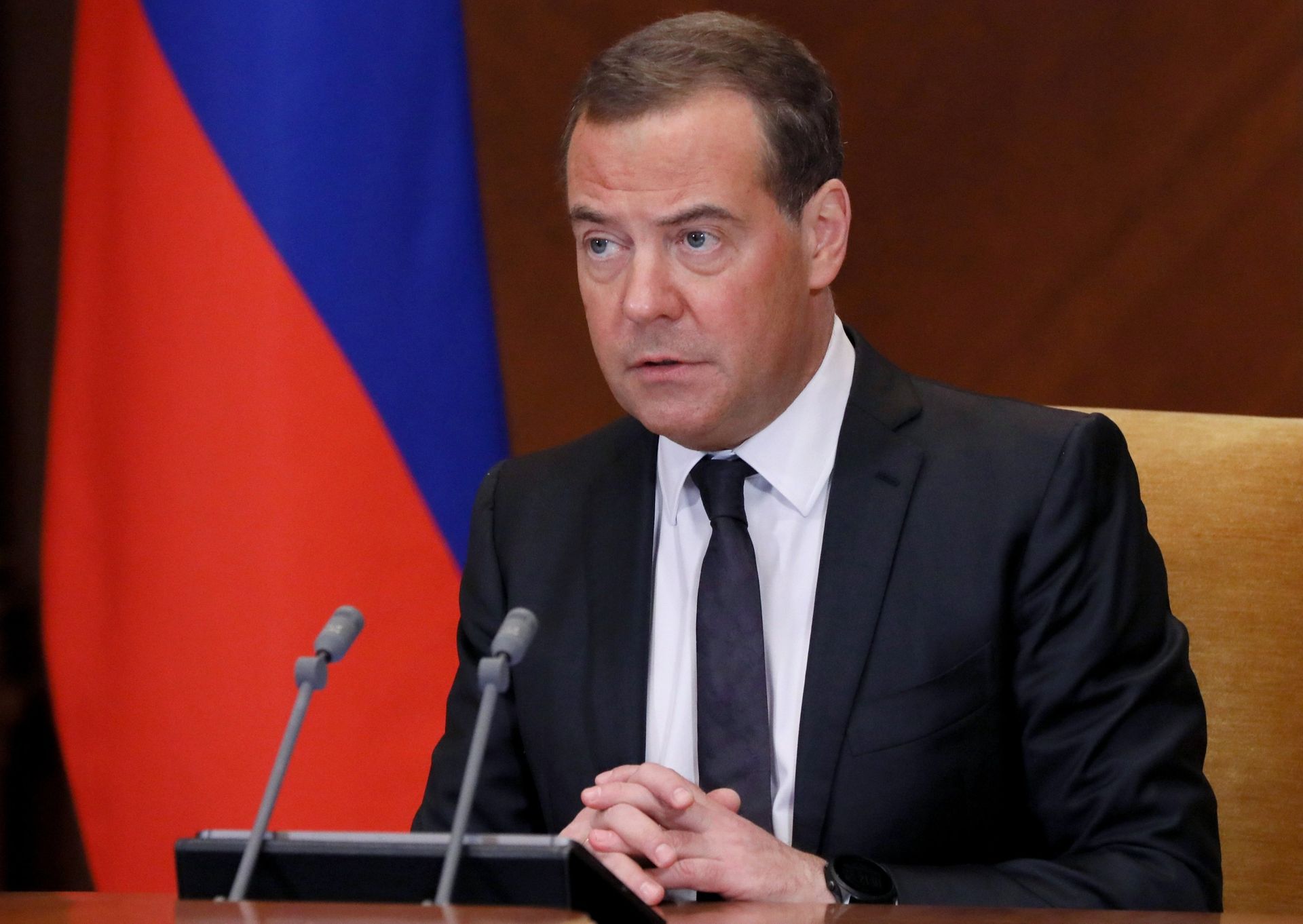 Зампред Совбеза РФ Д. Медведев провел совещание о масштабировании производства и внедрения российских вакцин против COVID-19 - ПРАЙМ, 1920, 26.02.2022