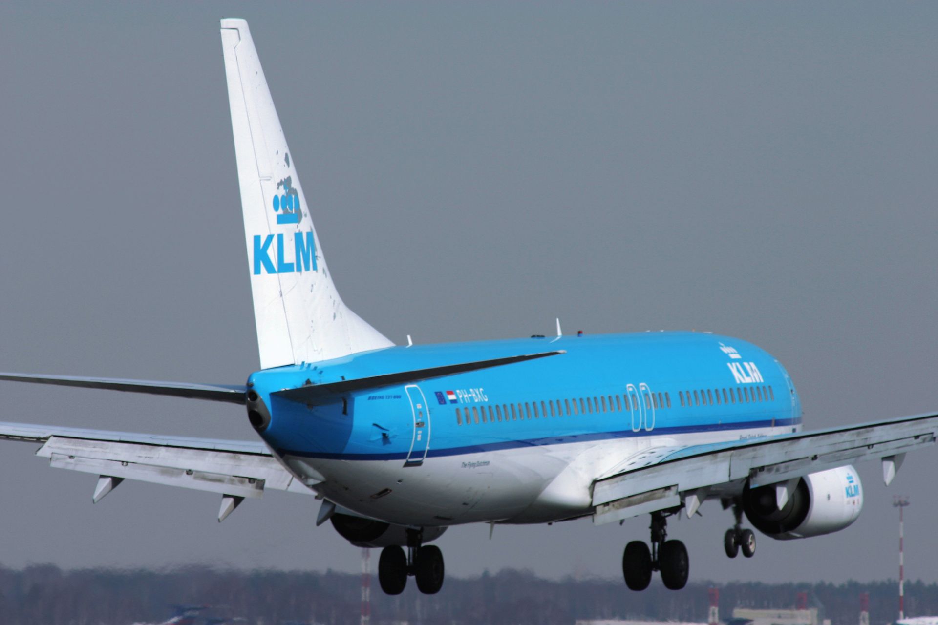 Самолет Боинг 737-800 голландской авиакомпания КЛМ - ПРАЙМ, 1920, 10.11.2021