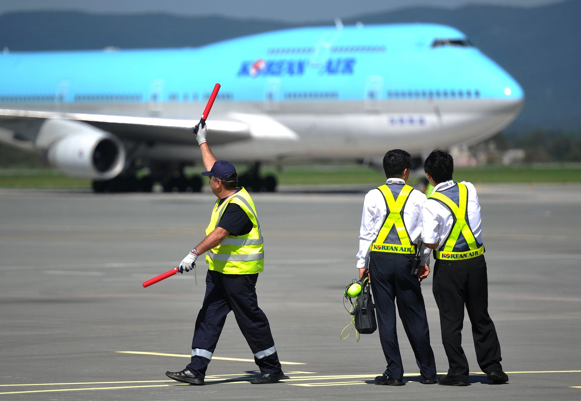 Самолет национальной авиакомпании Южной Кореи Korean Air в аэропорту Владивостока. - ПРАЙМ, 1920, 26.05.2021