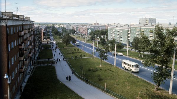 Вид на улицу Советскую в городе Ижевск